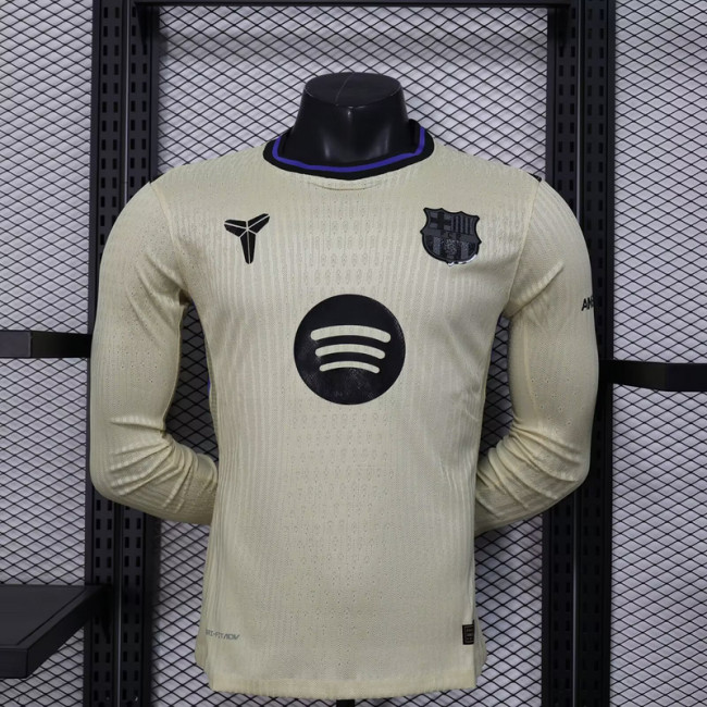 2025-26 Barcelona Away Long sleeve Player version jersey