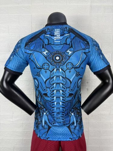 2025-26 Napoli blue Coca Cola Player version(The player version is more slim fit, it is recommended to buy one size larger)