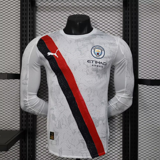 2025-26 Manchester City away long sleeve player version jersey