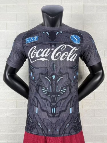 2025-26 Napoli gray Coca Cola Player version(The player version is more slim fit, it is recommended to buy one size larger)
