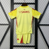 2025-26 Benfica yellow goalkeeper kids kit