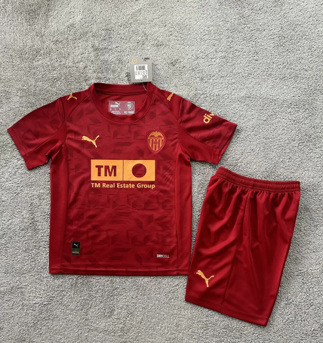 2025-26 Valencia away kids kit