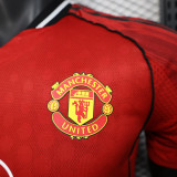2025-26 Manchester United home player version jersey (The player version is more slim fit, it is recommended to buy one size larger)