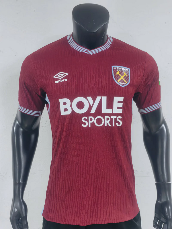 2025-26 West ham home player version soccer jersey