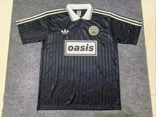 2025-26 Adi x Oasis Tour Jacquard Black Jersey