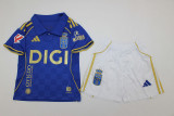 2025-26 Real Oviedo home kids kit