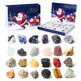 Countdown to Christmas Advent Calendar Crystal Mineral Blind Box Children's Holiday Gift Set
