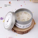 Tin Can Dried Flowers Crystal Stone Aromatherapy Candle Home Decorative Ornaments Souvenirs