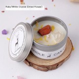 Tin Can Dried Flowers Crystal Stone Aromatherapy Candle Home Decorative Ornaments Souvenirs