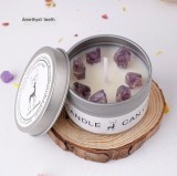 Tin Can Dried Flowers Crystal Stone Aromatherapy Candle Home Decorative Ornaments Souvenirs