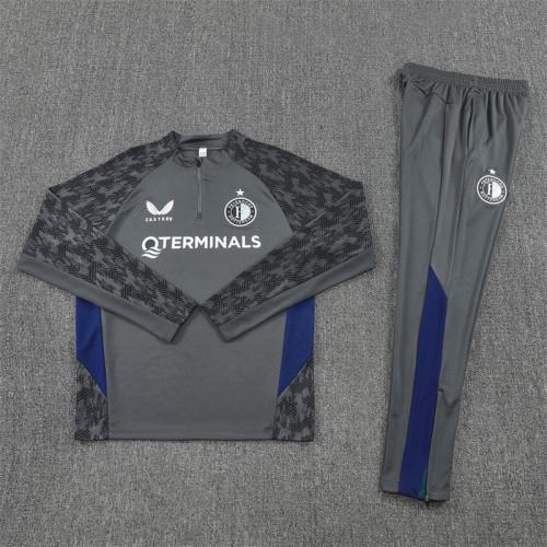 2025-26 Feyenoord Grey Half Zip Suit