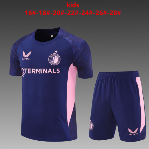 2025-26 Feyenoord Royal Blue Kids Kit