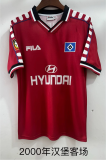 Retro 2000 Hamburger third red soccer jersey