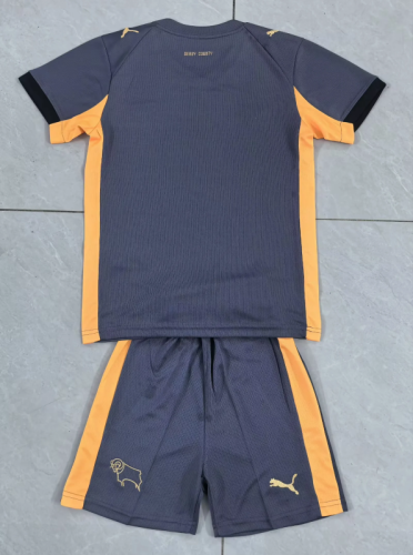 2025-26 Derby County Away Kids Kit