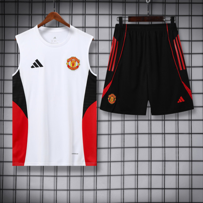 2025-26 Manchester United white vest suit