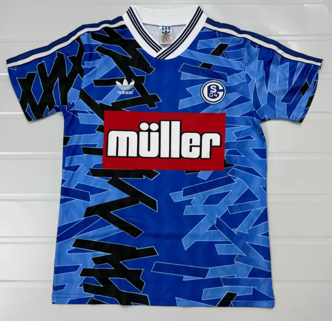 Retro 1993-94 Schalke 04 home soccer jersey