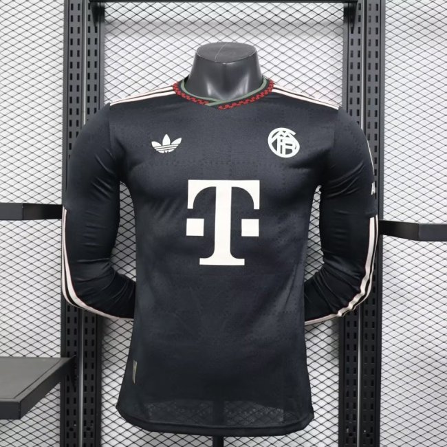 2025-26 Bayern Third Away Long Sleeve Player Version jersey