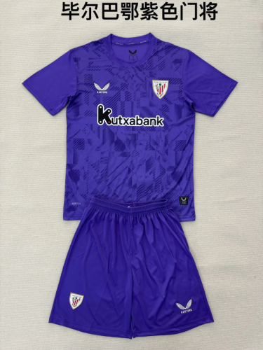 2025-26 Bilbao Purple Goalkeeper kids kit