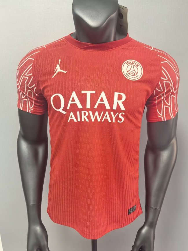 paris saint germain 2025-26 player version(The player version is more slim fit, it is recommended to buy one size larger)