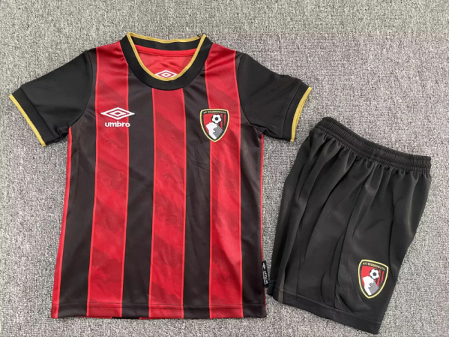 2025-26 Bournemouth home kids kit