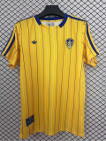 2025-26 Leeds United yelloe retro model Jersey