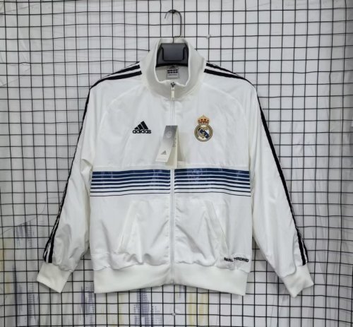 2025-26 Real Madrid White Windbreaker