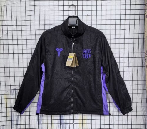2025-26 Barcelona Black Windbreaker