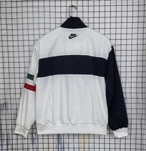 2025-26 Italy White and Black Windbreaker