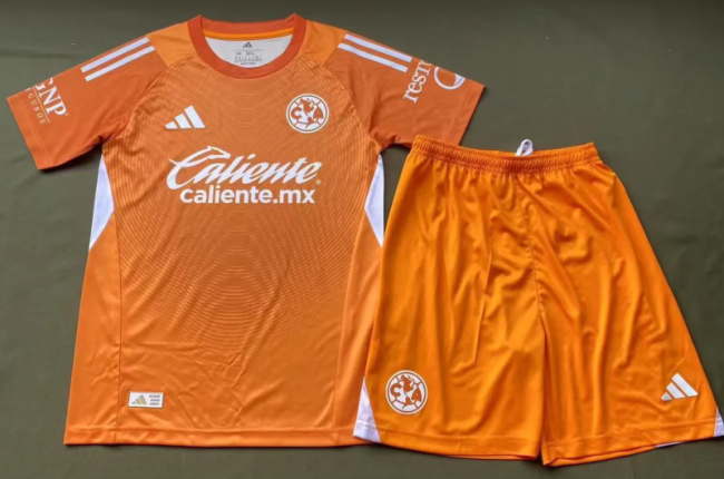 2025-26 America Orange Goalkeeper Kids Kit