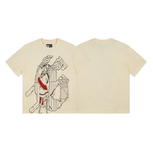 3162*Godspeed Retro Loose Printed Cotton Short Sleeves