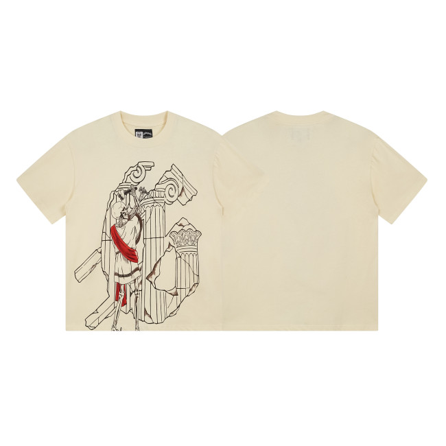 3162*Godspeed Retro Loose Printed Cotton Short Sleeves