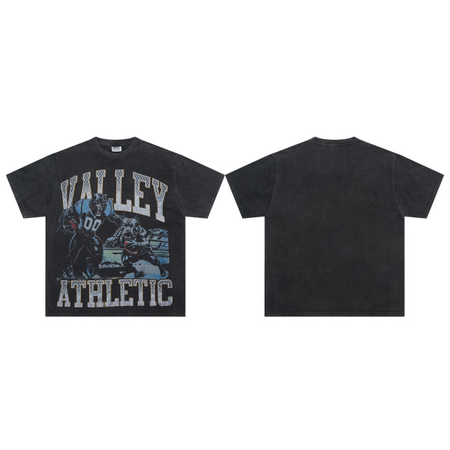 V567* Vale Forever rhinestone washed 100% cotton short-sleeved T-shirt