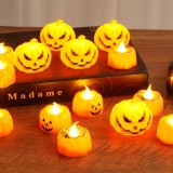 Halloween glowing small pumpkin lantern ornaments Ghost Festival electronic candle lamp scene layout decoration props