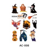 Cartoon Tattoo Stickers Waterproof Sweat Halloween Festival Party Decoration Graffiti Tattoo Stickers