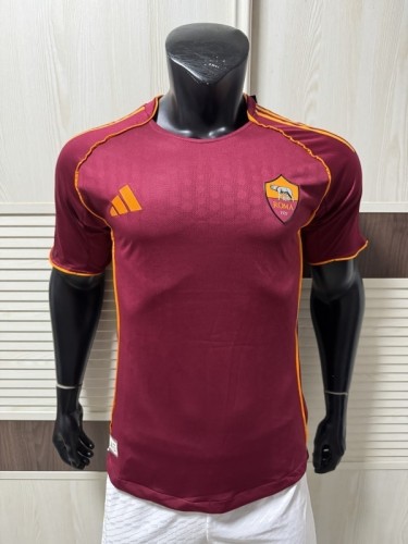 2025-26 Roma home player version(The player version is more slim fit, it is recommended to buy one size larger)