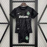 2025-26 Sporting Lisbon Goalkeeper Black kids