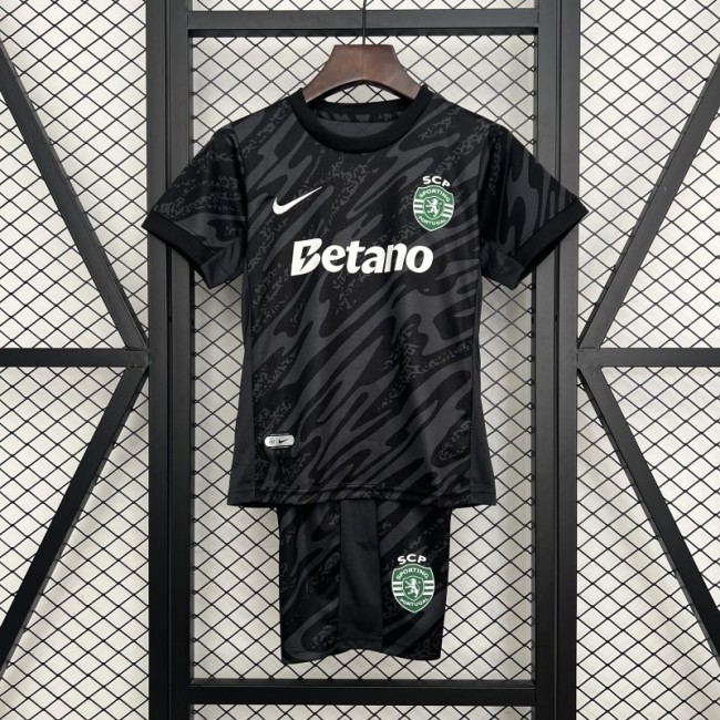 2025-26 Sporting Lisbon Goalkeeper Black kids