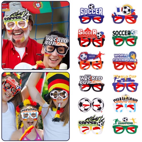 2026 New Football Glasses Football League Bar Club Party Decoration Props World Cup Fans Supplies