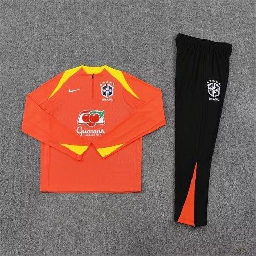 2025-26 Brazil Training Soccer Suit orange 