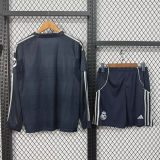 2025-26 Real Madrid Away Long Sleeve Kids Kit