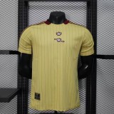 Arsenal 2025-26 Yellow Retro Model player version(The player version is more slim fit, it is recommended to buy one size larger)