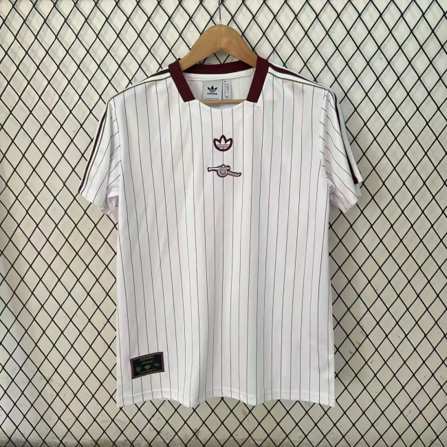 2025-26 Arsenal retro version white soccer jersey 