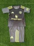 2025-26 Manchester United GK grey kids kit
