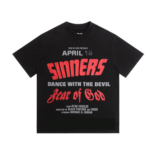 E2392*Washed and distressed T-shirt