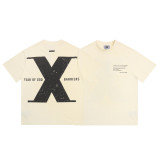 E2391*Cream white T-shirt