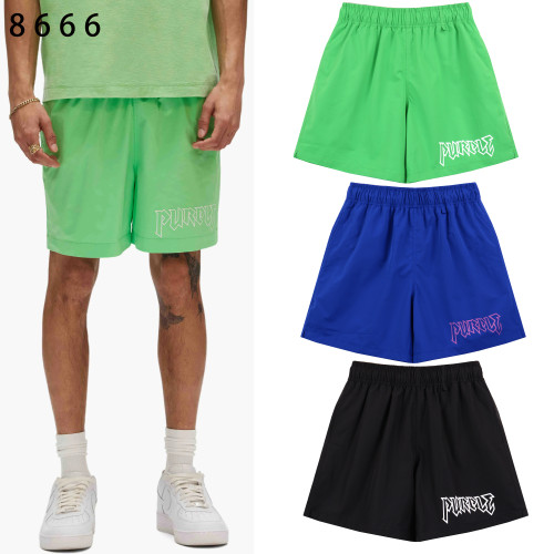 8666*Purple Brand classic logo print trendy brand 25SS shorts