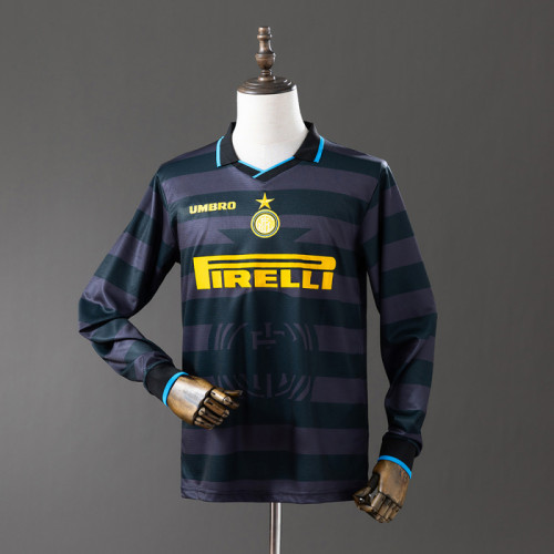 Retro Inter Milan 1997-98 Away Long Sleeve soccer jerseys