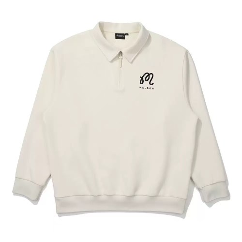 2025 Autumn and Winter New MALBON Golf Sports Leisure Lapel Lightweight Sweatshirt