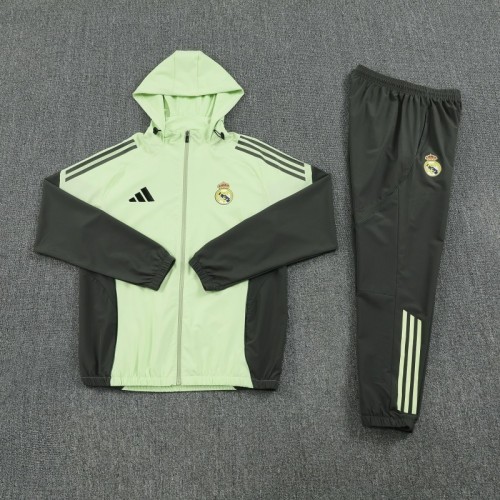 Real Madrid 2025-26 Light Yellow Windbreaker suit