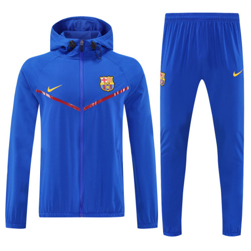 Barcelona 2025-26 bright blue Windbreaker suit 